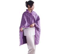 Châle Chauffant Électrique, Coussin Chauffant USB, Chauffe-épaules Dos Abdomen Jambières, 3 Réglages Avec Boutons, Doux Et Confortable, Lavable En Machine(Purple,Without zip)
