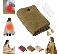 Châle chauffant for femme, couverture chauffante for femme, couverture chauffante portable, 3 niveaux de chauffage, disponible pendant 10 heures, améliore la circulation sanguine locale, soulage la fa