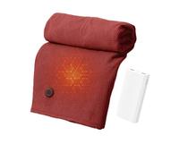 Châle Chauffant Piles, Couverture Chauffante USB Électrique Portable Sans Fil Avec 3 Niveaux De Chauffage Fermeture Éclair Douce, Pour Le Confort Du Cou E