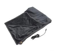 Châle chauffant USB 100 x 70 cm Couverture électrique chaude pour couverture du corps avec élément chauffant en fibre de carbone et rétention de la chaleur douce (gris)