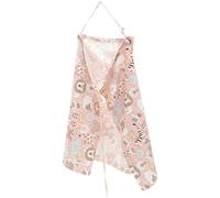 Châle D’allaitement en Coton Rose, Double Couche Réglable | Usage Extérieur et Allaitement, Lavable à Main Machine, Léger et Respirant