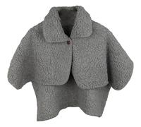 Châle D'hiver Isolant En Suédine, Pratique Et Chaud Avec Fermeture À Pression For Un Enfilage Et Un Retrait Faciles Idéal For La Maison(Gray)