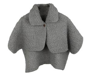 Châle D'hiver Isolant En Suédine, Pratique Et Chaud Avec Fermeture À Pression For Un Enfilage Et Un Retrait Faciles Idéal For La Maison(Gray)