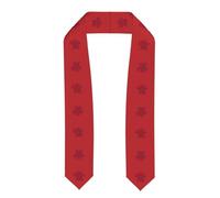 Châle drapeau du Maroc pour cérémonie de remise de diplôme universitaire Cérémonie chorale Châle classique lisse doux, Aplati, Taille unique