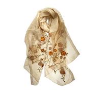 Châle Écharpe Foulard Echarpe en laine de soie Florak Imprimer Echarpes Foulards Fête Femmes Long Long Wraps Écharpes Châle de soie d'automne et d'hiver Écharpes Echarpe ( Blue : Beige , Size : 200*80