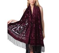 Châle élégant pour femme pour robe de soirée Chipao Écharpe éthique traditionnelle pour invités de mariage ou demoiselles d'honneur Écharpe chaude, a, Taille unique