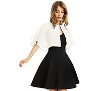 Châle en mousseline de soie douce pour femme, pour robe de soirée, mariage, boléro, ivoire, taille unique