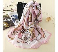 Châle en Soie Douce en Mousseline De Soie,Foulards en Soie Imprimés à La Mode pour Dames,châle Léger De Soirée Wrap, B10, 90 * 180cm