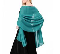 Chale Femme Elegant Mousseline Etoles Femme et doux tulle Mousseline de soie Echarpes Mariage Soirée de gala Foulard