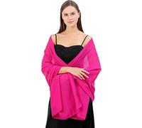 Chale Femme Elegant Mousseline Etoles Femme et doux tulle Mousseline de soie Echarpes Mariage Soirée de gala Foulard