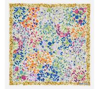 Châle jardin fleurs aquarelle blanc UN