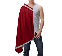 Châle médiéval pour homme - Cape de chevalier avec demi-épaule | Châle de style vintage Renaissance | Accessoire dramatique avec fermeture à broche réglable pour cosplay | Costume de fantaisie