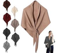 Châle pashmina 2026 pour femme, châle triangulaire, cardigan, cape, épaule, haut, beige, Medium