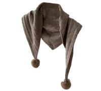 Châle pour femme pour les vacances, la marche, respirant et chaud, au crochet, tous les vêtements assortis, les décorations, écharpe pour temps froid, kaki, taille unique