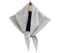 Châle triangle, texture douce, 1 pièce, châle d'hiver triangulaire, écharpe en laine chaude, chaleur élégante, pour voyage, anniversaire, , automne et hiver, gris clair, Refer to description