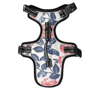 Chaleco para perro Harnais réfléchissant personnalisé pour promenade de chien ou chat Motif roses nautiques Taille M