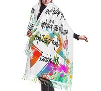 Châles À Franges, Étoles, N'Ayez Pas Peur, Je Suis Avec Vous. Isaïe 4110, Verset 10, Verset 1. Robe Écharpe Femme Hiver Glands Foulard Élégant Chaud Châle