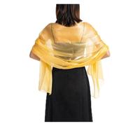 Châles de couleur pure for femmes, for robes de soirée, de mariée, de demoiselle d'honneur, de mariage, boléro, châle for dames Pour Robe De Mariée En Soirée(Yellow)