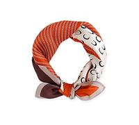 Châles et écharpes Écharpe, Foulard carré en satin de soie à motif de lune for femme, for le travail, les loisirs, le printemps et l'automne, multicolore(Orange)