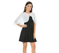 Châles et écharpes pour robe de soirée, châle en mousseline de soie, capelet pour invités de mariage, demoiselles d'honneur, taille unique