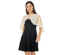 Châles et écharpes pour robe de soirée, châle en mousseline de soie, capelet pour invités de mariage, demoiselles d'honneur, taille unique