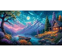 Chalet coloré Puzzle 1000 pièces Educa Cadeau Unique De l'art Décoration Jeu éducatif Challenge Toy pour Adultes & Enfants des 14 Ans 75x50cm/1000pcs