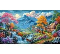 Chalet coloré Puzzle 1000 pièces Educa Cadeau Unique De l'art Décoration Jeu éducatif Challenge Toy pour Adultes & Enfants des 14 Ans 38x26cm/1000pcs