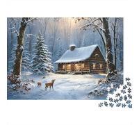 Chalet Confortable Casse-tête 1000 Pièces en Carton De Qualité Supérieure, Jeu De Puzzles en Lot Concentration Training Puzzle pour La Décoration Murale Et Les Cadeaux, Secret Santa Origin