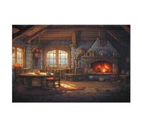 Chalet Confortable Puzzles De 1000 Pièces, Puzzle pour Adultes, Puzzle Impossible, Puzzle en Bois, Jeu D'adresse pour Toute La Famille, Puzzle pour Enfants, (75×50cm)