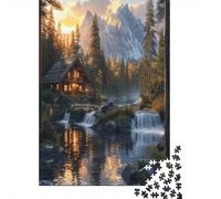 Chalet de Montagne et forêt Puzzles Adulte - Puzzle 1000 P - Adultes Et EnfLes Fourmis Dès 14 Ans - Puzzle De Qualité Supérieure 1000pcs (75x50cm)