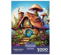 Chalet de Village de Montagne Jigsaw Puzzle Impossible 1000Pcs Decorazione per La CASA. Rilassamento E Intelligence per Adulti E Ragazzi Da 14 Anni 70x50cm/1000pcs