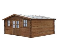 Chalêt-Jardin Abri de Jardin en Bois Epicéa Traité Azur 5x4m 28mm - 702493