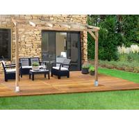 Chalêt-Jardin Pergola en Bois Traité Autoclave Sans Couverture 3x3m - 05-704602