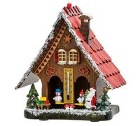 Chalet météo thermomètre édition de Noël hauteur 21cm Disponibilité : Expédié sous 2 semaines