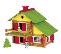 Chalet Suisse En Bois Avec 2 Personnages - Maison Forestiere 175 Pieces Jeujura - Jeu De Construction