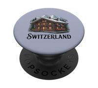 Chalet Suisse Traditionnel Mignon Suisse Cadeau Touristique PopSockets PopGrip Adhésif