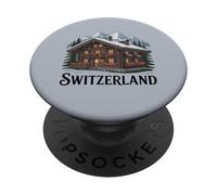 Chalet Suisse Traditionnel Mignon Suisse Cadeau Touristique PopSockets PopGrip Adhésif