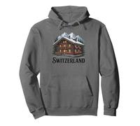 Chalet Suisse Traditionnel Mignon Suisse Cadeau Touristique Sweat à Capuche