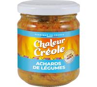 CHALEUR CREOLE - Achards de Légumes Épicés - Condiment Creole - Recette Authentique de l'Océan Indien - Prêt à l'Emploi - Idéal Apéritif, Entrées & Accompagnements - le pot de 200g - Le Lot De 4