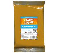 CHALEUR CREOLE Curcuma Moulu 100g - Épice Authentique Conditionnée en France pour Colombo, Curry et Massalé - Lot de 4