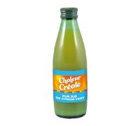 CHALEUR CREOLE - Jus de Citron Vert Authentique et Savoureux, Bouteille 25cL - Lot De 4