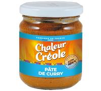 CHALEUR CREOLE Pâte à Curry Authentique en Pot de Verre 200g - Recette Océan Indien Fabriquée en France - Épices pour Viandes, Poissons et Riz - Lot de 3