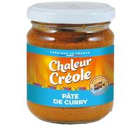 CHALEUR CREOLE - Pate à Curry - Recette Océan Indien Authentique · Combinaison D'Épices pour Viande Volaille Poissons et Crustacés · Prêt à L'Emploi - Le Pot de 200g - Le Lot De 4
