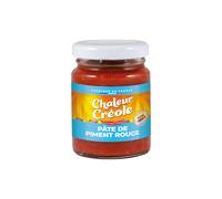 CHALEUR CREOLE Pâte de Piment Rouge Authentique en Pot de Verre 90g - Recette Océan Indien Fabriquée en France - Saveur Épicée et Gourmande - Lot de 3