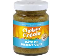 CHALEUR CREOLE - Pâte de Piment Vert Intense, Relevé Aromatique pour Sublimer Vos Plats (Pot 100g) - Le Lot De 4