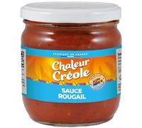 CHALEUR CREOLE - Sauce Rougail - Recette de Madagascar et de la Réunion · Gingembre et Piment Rouge · Très Goûteuse et Épicée · Fabriqué en France - Le Pot de 380g - Le Lot De 4