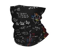 Chaleur d’hiver Blanc Geek Physique Équations Bandana Cou Cache-cou Visage Écharpe Couverture Professeur de mathématiques Professeur de sciences Bandeau Tube Cagoule