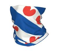 Chaleur d’hiver, Custom Friesland Flag Bandana Neck Gaiter pour Ski Cyclisme Femmes Hommes Wrap Écharpe Pays-Bas Hollande Bandeau Plus