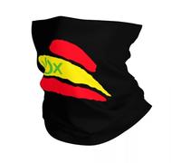 Chaleur d’hiver Custom Vox Drapeau Espagnol Cou Guêtre Hommes Femmes Coupe-vent Hiver Espagne Parti Politique Bandana Écharpe pour Ski