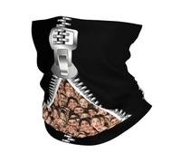 Chaleur d’hiver Femme Personnalisé Visage Zip Bandana Cou Gaiter pour Ski Chasse Femmes Hommes Wrap Écharpe Pour Mari Anniversaire Cagoule Plus Chaud